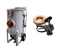 1.5 Cubic Feet (ft³) Vessel Volume Remote Package "A" Portable Blasting Equipment with 1 Inch (in) Piping