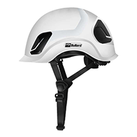 CEN10 White Non-Vented Safety Helmet with 3-Point Chinstrap and FlexGen™ Ratchet Suspension
