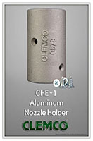 Model CHE-1, 1-1/4 Inch (in) Thread Aluminum Nozzle Holder (00578) - 2