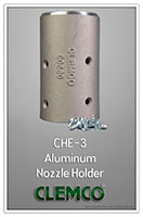 Model CHE-3, 1-1/4 Inch (in) Thread Aluminum Nozzle Holder -2
