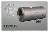 Model CHE-4, 1-1/4 Inch (in) Thread Aluminum Nozzle Holder (00581)