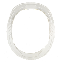 Type II + White Full Brim Accessory Kit (FBWH - Front)