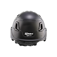 Type II + Non-Vented Black Safety Helmet with Mips Technology (T2NBKM - Back)