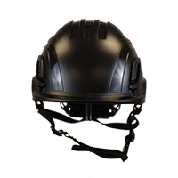 Type II + Non-Vented Black Safety Helmet (T2NBK - Front)