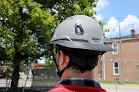 Type II + Non-Vented Dove Gray Safety Helmet with Black FlexBrim (T2NDGFBBK - Action-13)