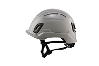 Type II + Non-Vented Dove Gray Safety Helmet (T2NDG - Left Side)