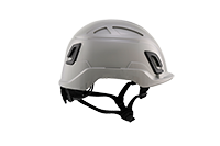 Type II + Non-Vented Dove Gray Safety Helmet (T2NDG - Right Side)