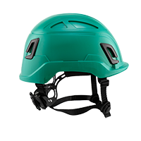 Type II + Non-Vented Forest Green Safety Helmet with Mips Technology (T2NFGM - Right)