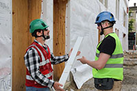 Type II + Non-Vented Forest Green Safety Helmet (T2NFG - Action-1)