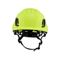 Type II + Non-Vented Hi-Viz Yellow Safety Helmet with Mips Technology (T2NHYM - Front)