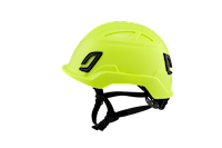 Type II + Non-Vented Hi-Viz Yellow Safety Helmet with Mips Technology (T2NHYM - Left Side)