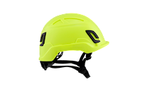Type II + Non-Vented Hi-Viz Yellow Safety Helmet with Mips Technology (T2NHYM - Right Side)