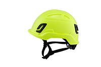 Type II + Non-Vented Hi Viz Yellow Safety Helmet (T2NHY - Left Side)
