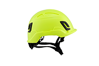 Type II + Non-Vented Hi Viz Yellow Safety Helmet (T2NHY - Right Side)