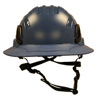 Type II + Non-Vented Kentucky Blue Safety Helmet with Kentucky Blue FlexBrim (T2NKBFBKB - Front)