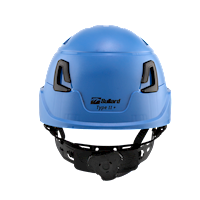 Type II + Non-Vented Kentucky Blue Safety Helmet with Mips Technology (T2NKBM - Back)
