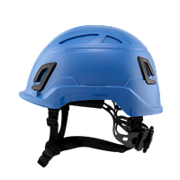 Type II + Non-Vented Kentucky Blue Safety Helmet with Mips Technology (T2NKBM - Left)