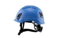 Type II + Non-Vented Kentucky Blue Safety Helmet with Mips Technology (T2NKBM - Left Side)