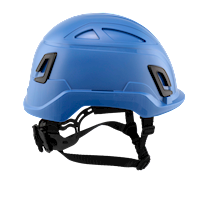 Type II + Non-Vented Kentucky Blue Safety Helmet with Mips Technology (T2NKBM - Right)