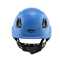 Type II + Non-Vented Kentucky Blue Safety Helmet (T2NKB - Back)