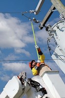 Type II + Non-Vented Orange Safety Helmet with Black FlexBrim (T2NORFBBK - Action-1)