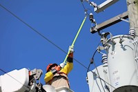 Type II + Non-Vented Orange Safety Helmet with Black FlexBrim (T2NORFBBK - Action-6)