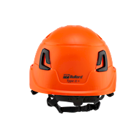 Type II + Non-Vented Orange Safety Helmet (T2NOR - Back)