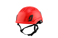 Type II + Non-Vented Red Safety Helmet with Mips Technology (T2NRDM - Pro-Three Quarter)