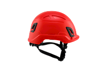 Type II + Non-Vented Red Safety Helmet with Mips Technology (T2NRDM - Right Side)