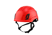 Type II + Non-Vented Red Safety Helmet (T2NRD - Pro-Three Quarter)