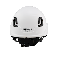 Type II + Non-Vented White Safety Helmet with Mips Technology (T2NWHM - Back)
