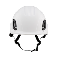 Type II + Non-Vented White Safety Helmet with Mips Technology (T2NWHM - Front)