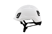 Type II + Non-Vented White Safety Helmet with Mips Technology (T2NWHM - Left Side)