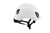 Type II + Non-Vented White Safety Helmet with Mips Technology (T2NWHM - Right Side)