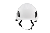 Type II + Non-Vented White Safety Helmet (T2NWH - Pro-Front)