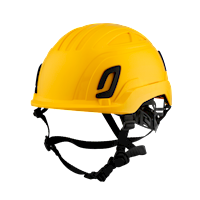 Type II + Non-Vented Yellow Safety Helmet with Mips Technology (T2NYLM - Three Quarter View)
