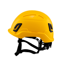 Type II + Non-Vented Yellow Safety Helmet with Mips Technology (T2NYLM - Left)