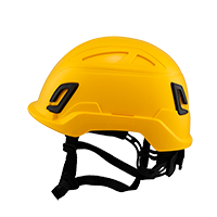 Type II + Non-Vented Yellow Safety Helmet (T2NYL - Left)