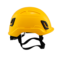 Type II + Non-Vented Yellow Safety Helmet (T2NYL - Right)