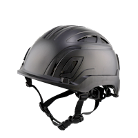 Type II + Vented Black Safety Helmet with Mips Technology (T2VBKM - Three Quarter View)