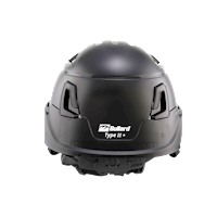Type II + Vented Black Safety Helmet with Mips Technology (T2VBKM - Back)