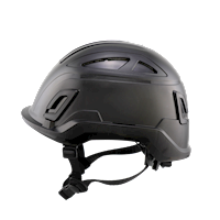 Type II + Vented Black Safety Helmet with Mips Technology (T2VBKM - Left)