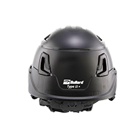 Type II + Vented Black Safety Helmet (T2VBK - Back)