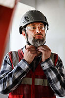 Type II + Vented Dove Gray Safety Helmet (T2VDG - Action-2)