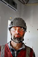 Type II + Vented Dove Gray Safety Helmet (T2VDG - Action-4)