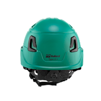 Type II + Vented Forest Green Safety Helmet with Mips Technology (T2VFGM - Back)