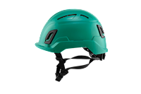 Type II + Vented Forest Green Safety Helmet with Mips Technology (T2VFGM - Left Side)