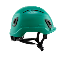 Type II + Vented Forest Green Safety Helmet with Mips Technology (T2VFGM - Right)