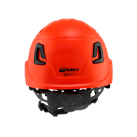 Type II + Vented Hi-Viz Orange Safety Helmet with Mips Technology (T2VHOM - Back)
