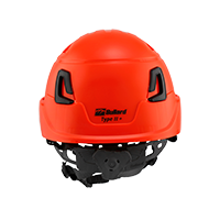 Type II + Vented Hi-Viz Orange Safety Helmet (T2VHO - Back)